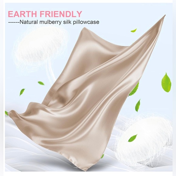 🌸NEW 1 Piece Mulberry Silk Pillowcase - Cream - Picture 2 of 5